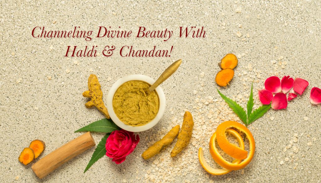 Channeling Divine Beauty With Haldi & Chandan!