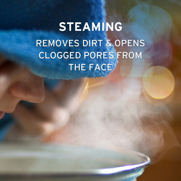  steaming for clogged pores