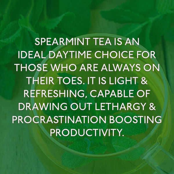 peppermint tea for glowing skin